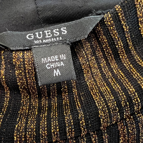 Guess Simmery Striped Long Sleeve Mock Turtleneck - Picture 4 of 6